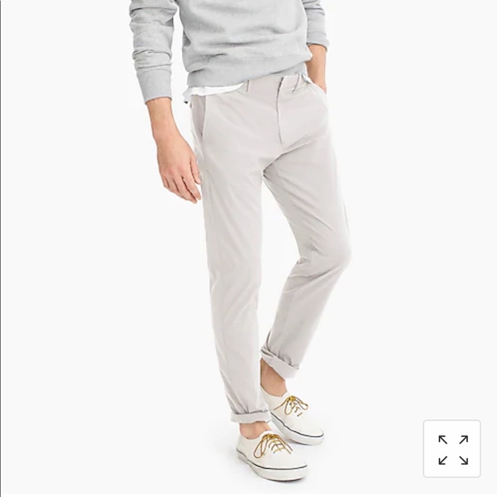 J Crew Men’s 484 Slim Fit Slim pant W32/L34, Stone